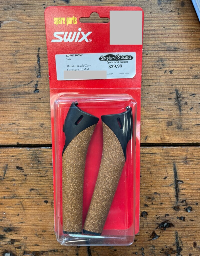 Swix Handle Black/Cork Urethane, 16MM (X-C Pole Part)