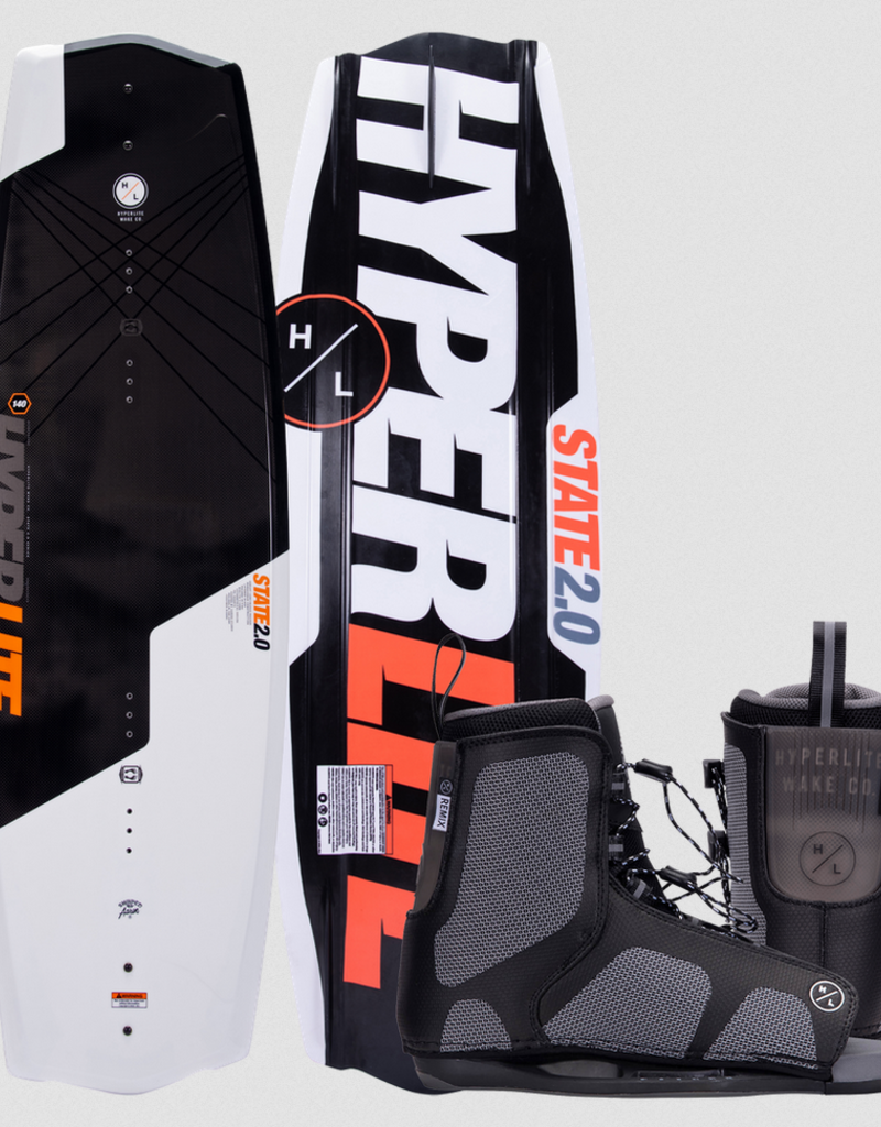 Hyperlite Hyperlite State 2.0 BLK Wakeboard w/Remix (A)S25