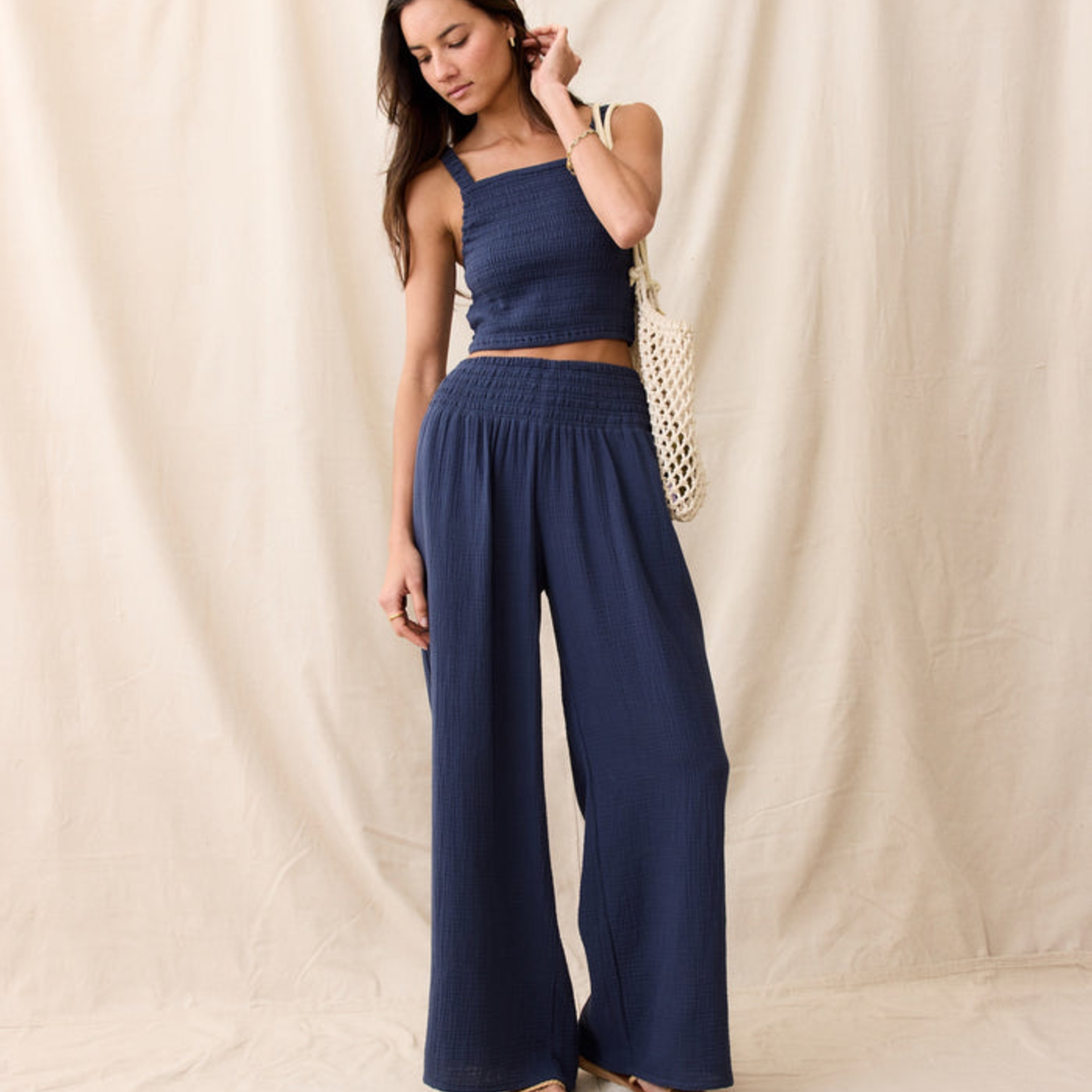 Marine Layer Marine Layer Sophia Double Cloth Palazzo Pant (W)