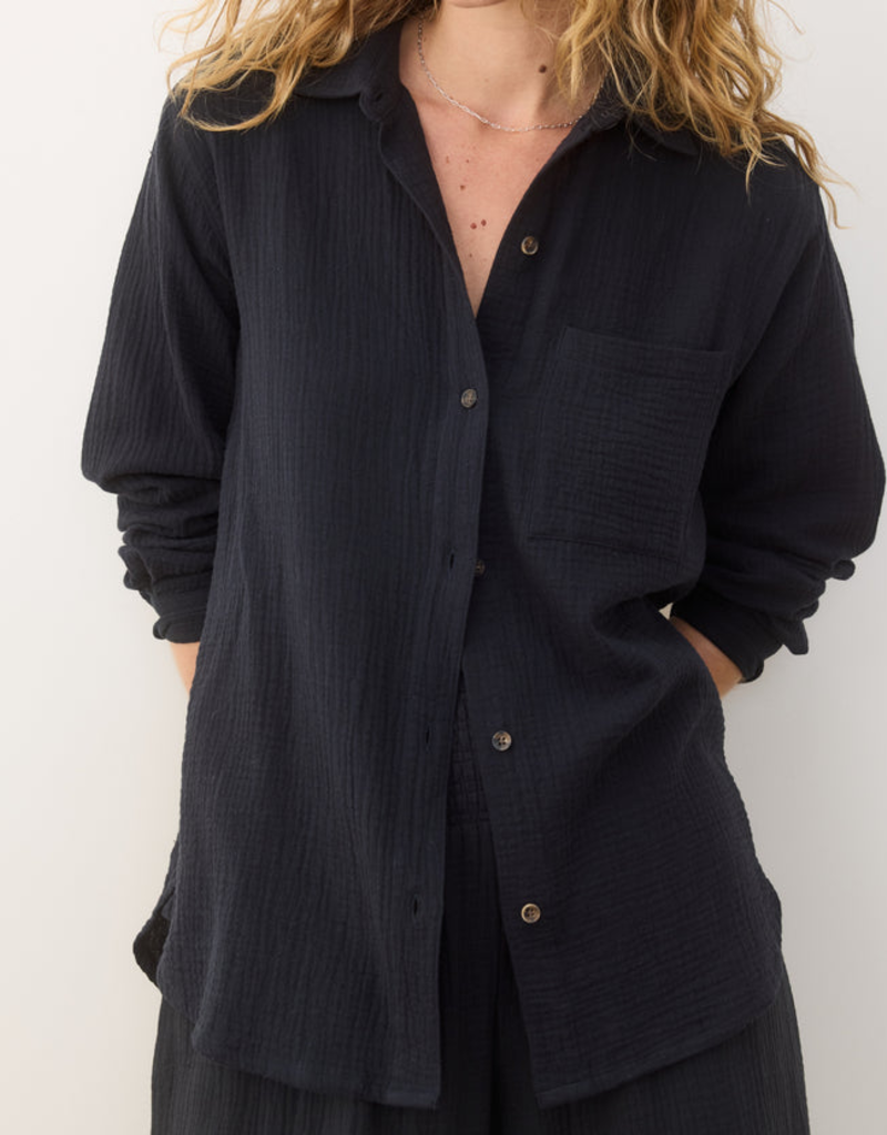 Marine Layer Marine Layer Jane Relaxed Double Cloth Shirt (W)
