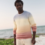 Marine Layer Marine Layer Ombre Crew Sweater (M)