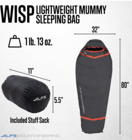 Alps Alps WISP 32"x80" Sleeping Bag (A)