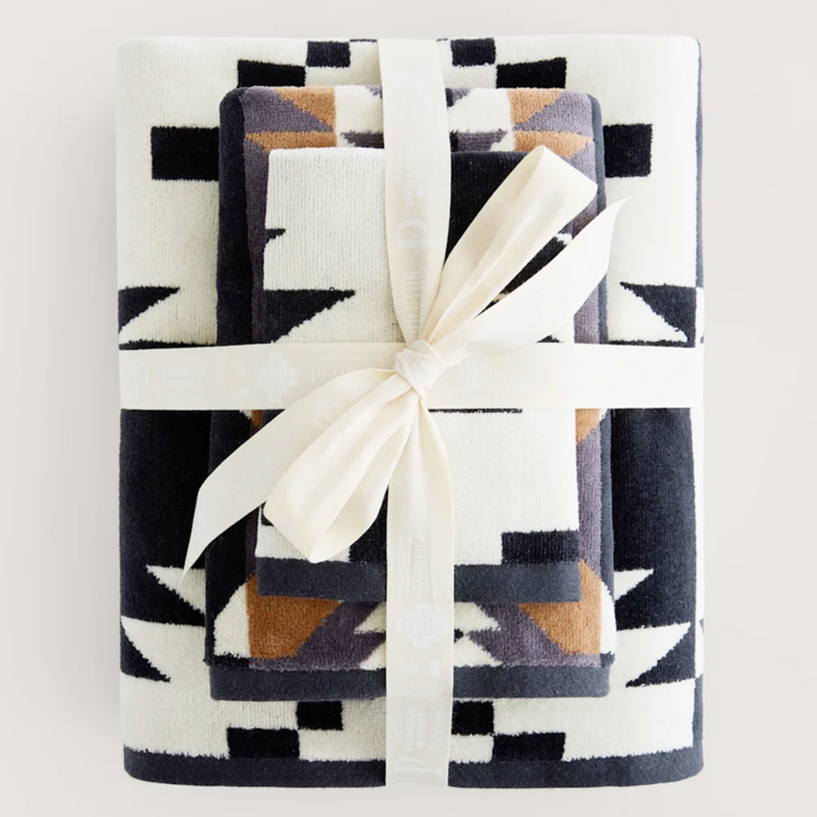 Pendleton Pendleton 3 Piece Towel Set Spider Rock Black/White