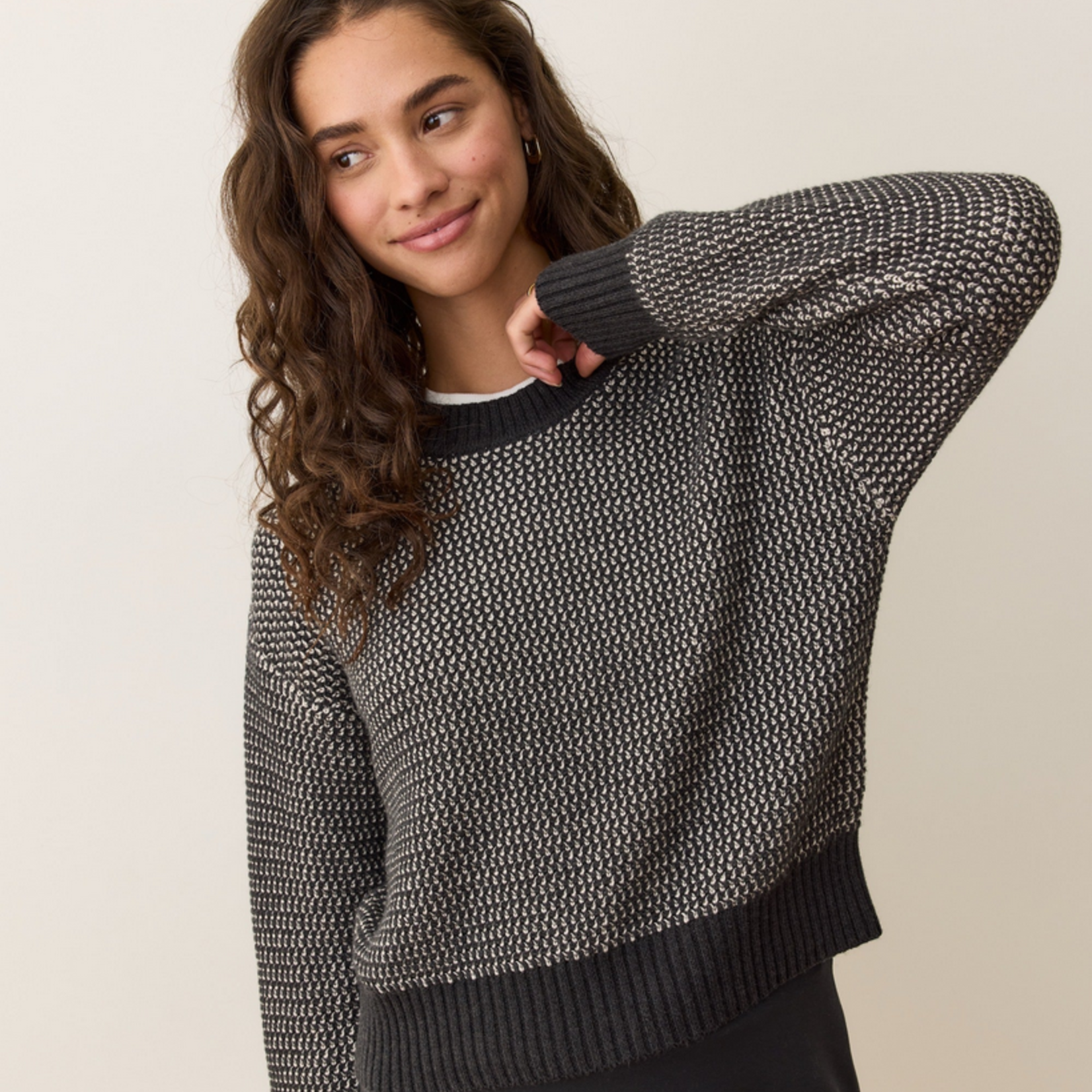 Marine Layer Marine Layer Robin Textured Crewneck Sweater (W)