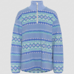 Kari Traa Kari Traa Ruthie Midlayer Half Zip (W) Pastel Light Blue M