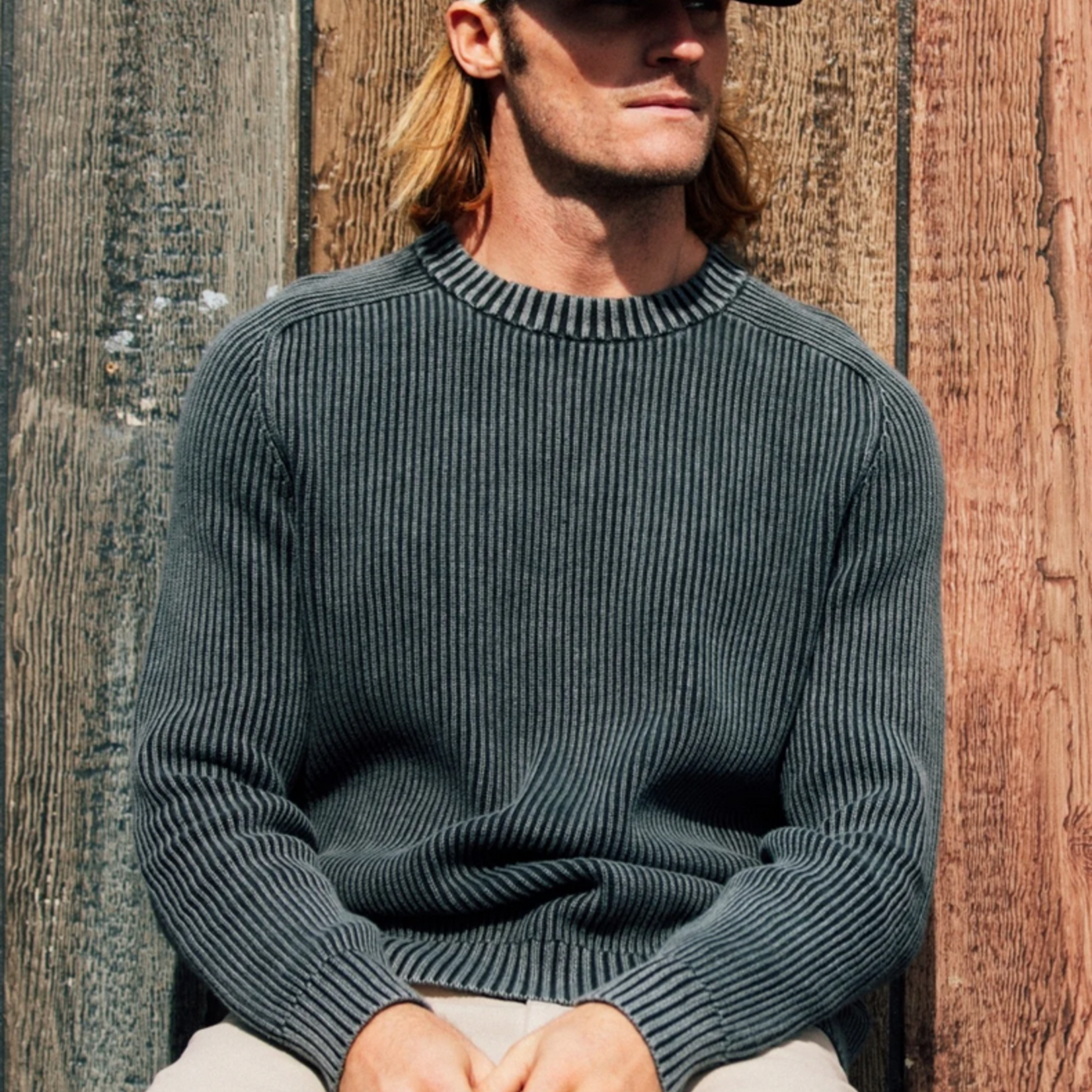 Jetty Jetty Undertow Washed Crewneck Sweater (M)