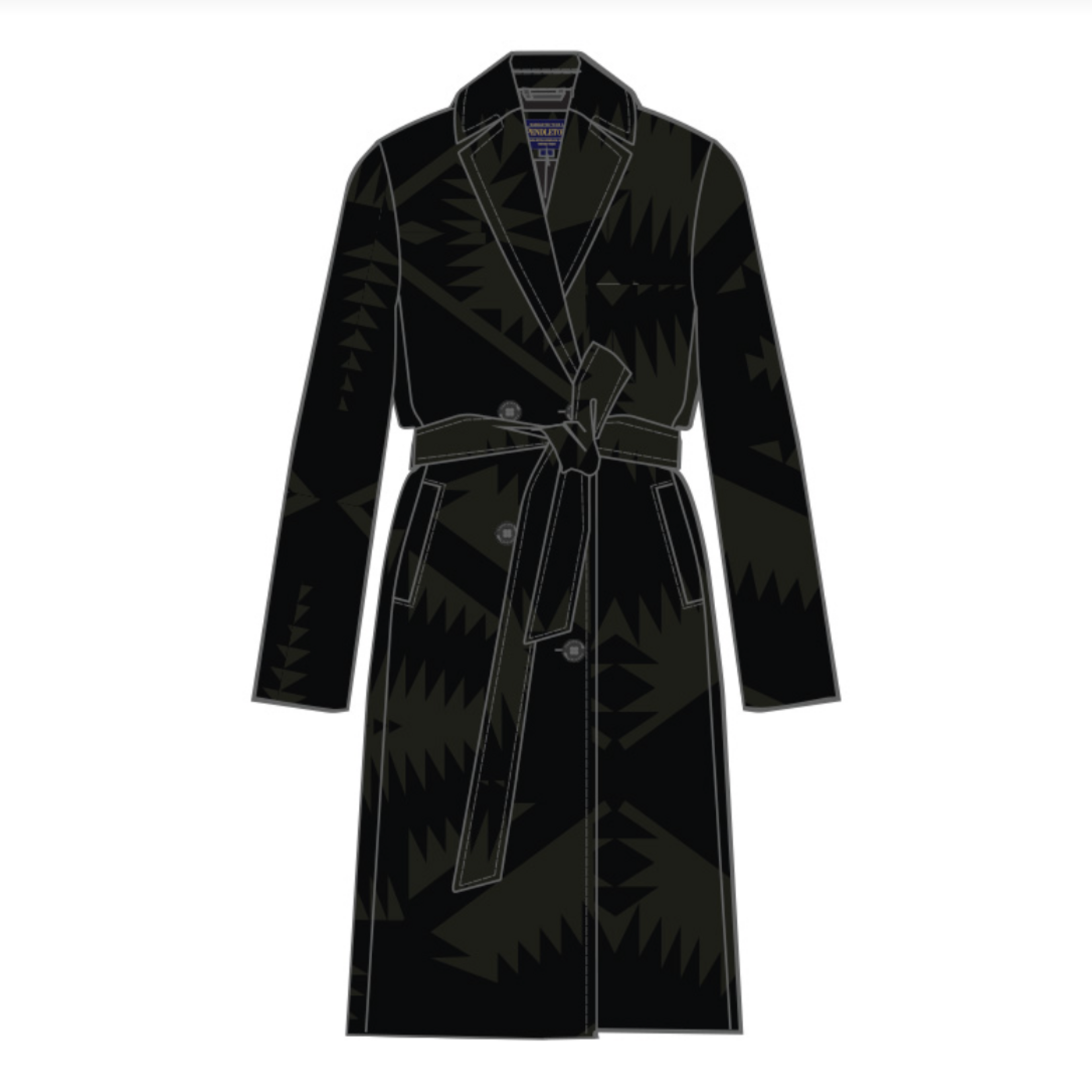 Pendleton Pendleton Jacquard Wool Trench Coat (W)