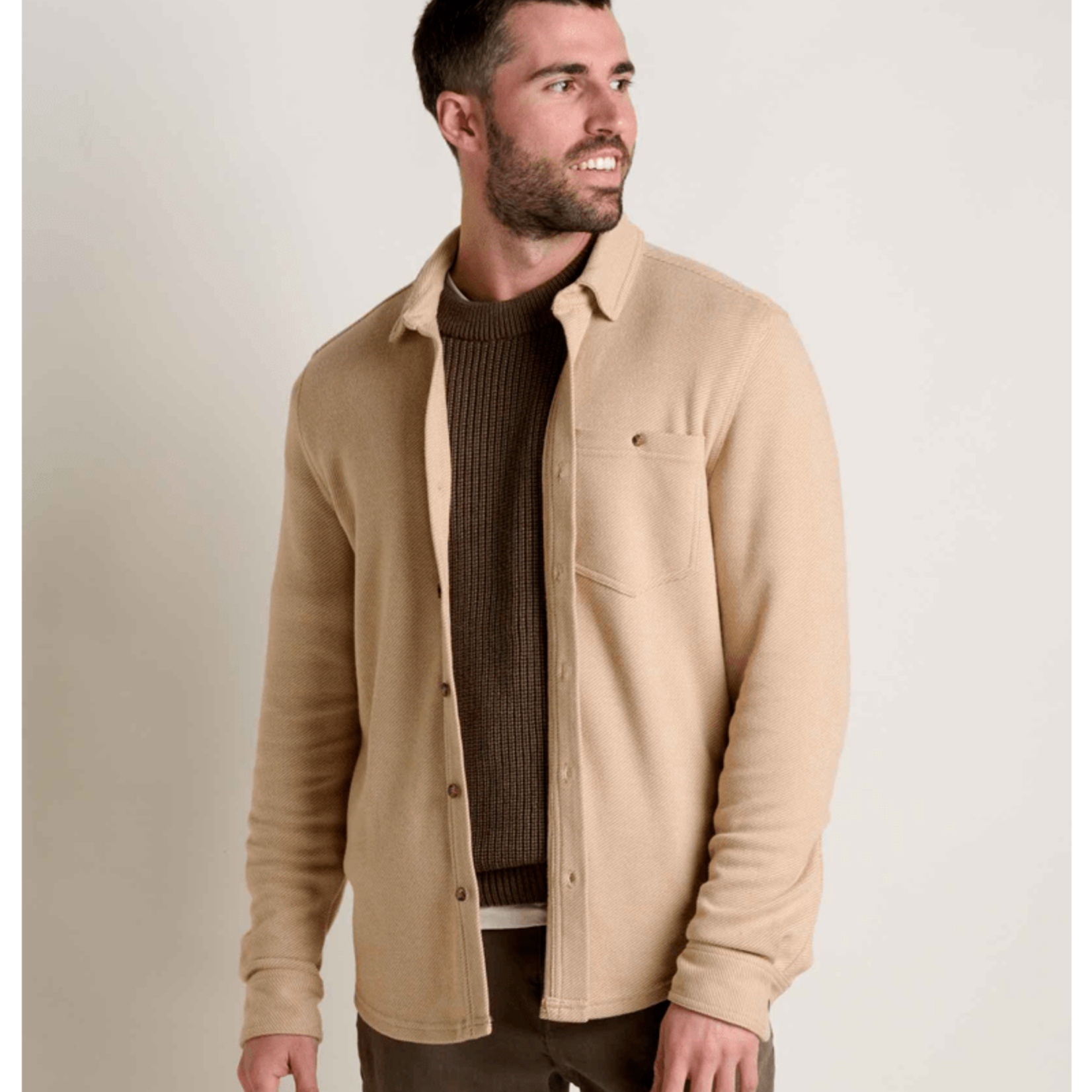 Toad  & Co Toad & Co Shadowbrook LS Shirt (M)  Camel Twill L