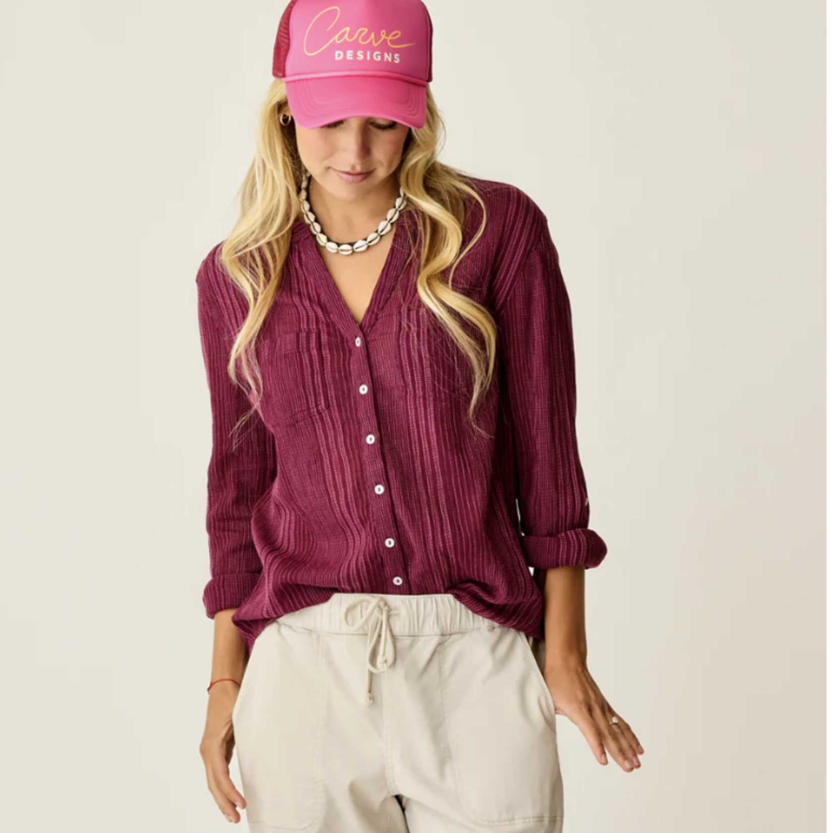 Carve Designs Carve Dylan Gauze Tunic (W), Nirvana Stitch (Small)