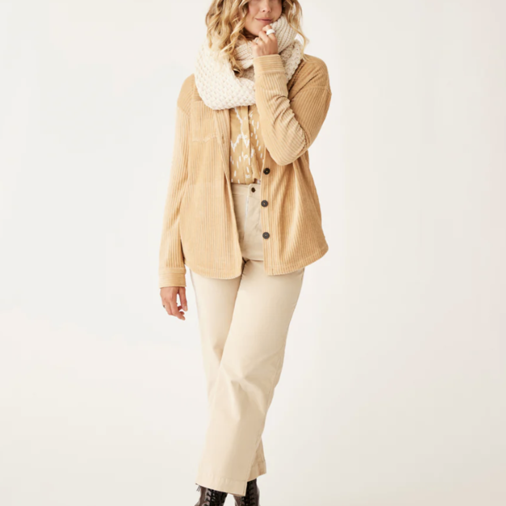 Carve Designs Carve Hudson Stretch Cord Shacket (W)