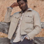 Marine Layer Marine Layer Reynolds Dry Wax Trucker Jacket (M)