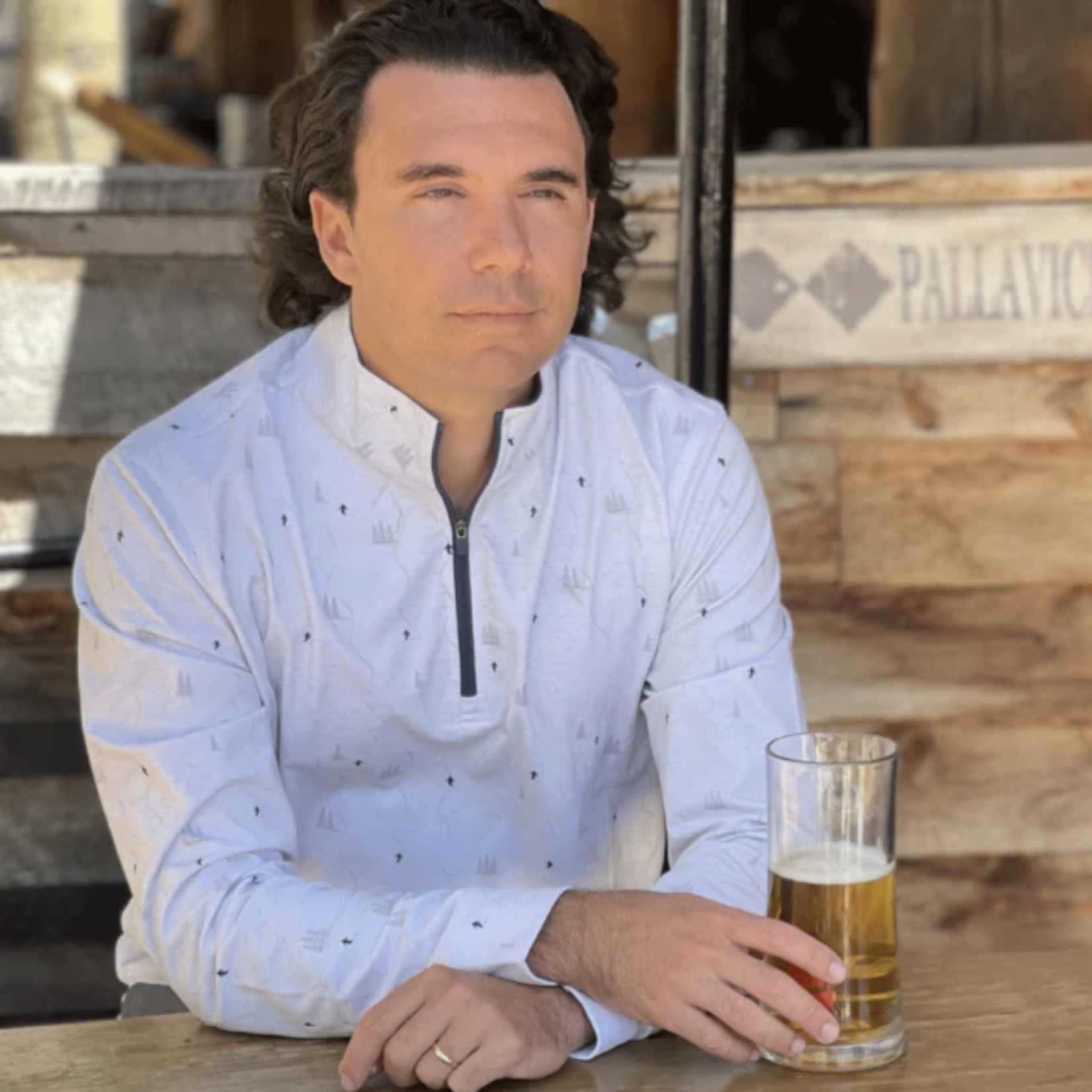 Jack+Sage Jack+Sage Pow Turns Performance Tek  Quarter Zip (M)