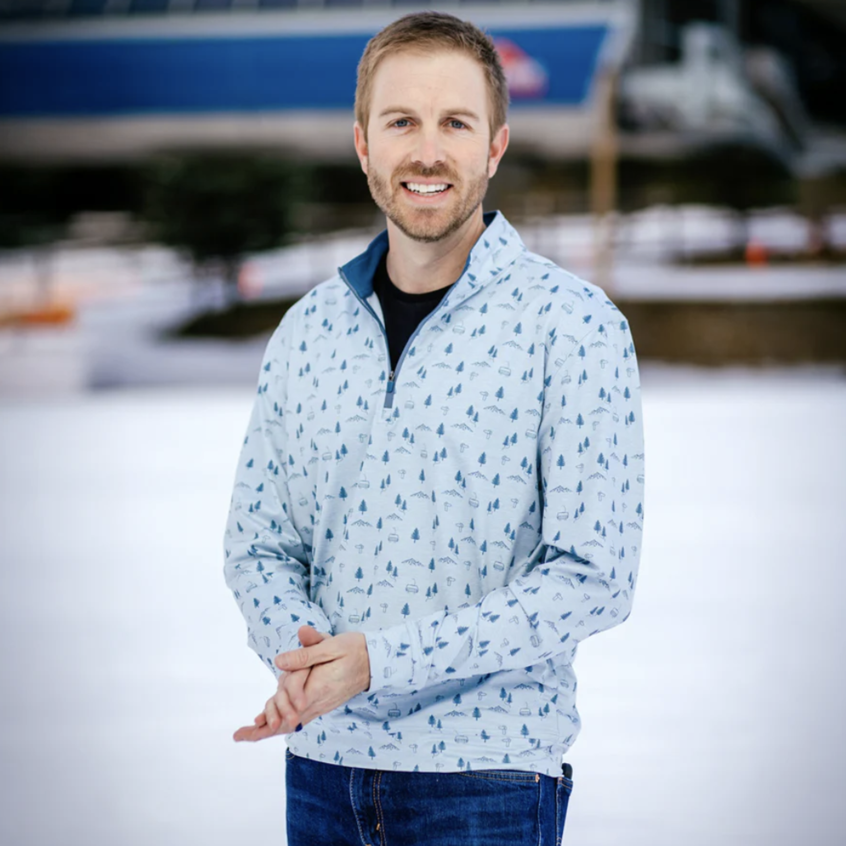 Jack+Sage Jack+Sage Mountain Majesty Performance Tek Quarter Zip (M)