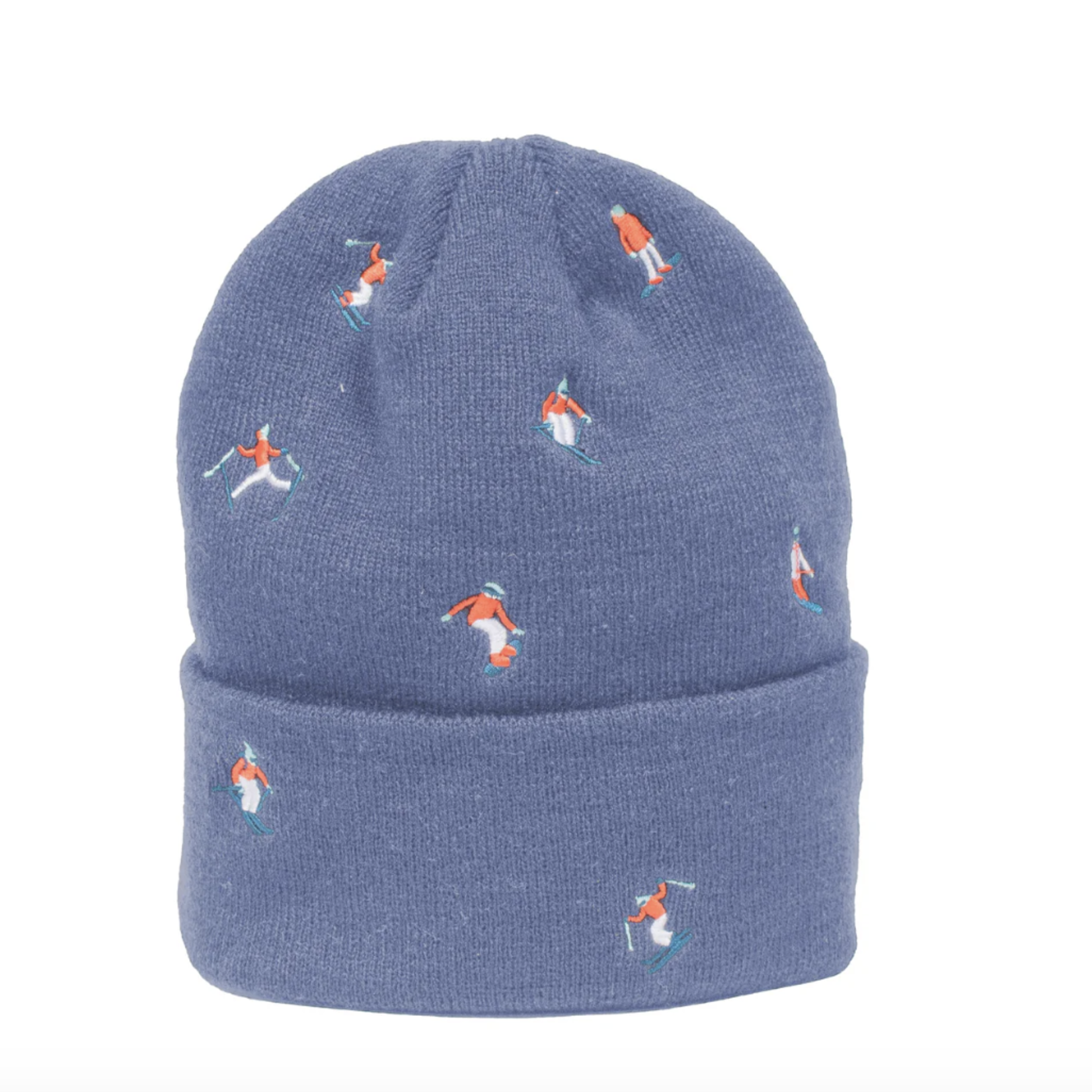 Jack+Sage Jack+Sage Liftlines Embroidered Beanie Atlantic Navy