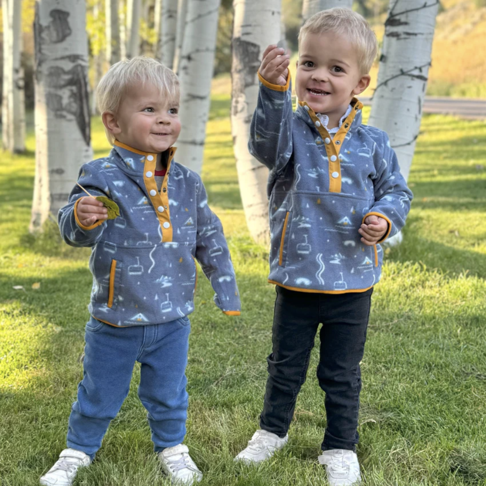 Jack+Sage Jack+Sage Lifty Fleece Half Button (Y)