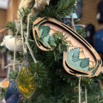 Indigo Fair Handcrafted Wooden Ski Goggle Wall Art Small