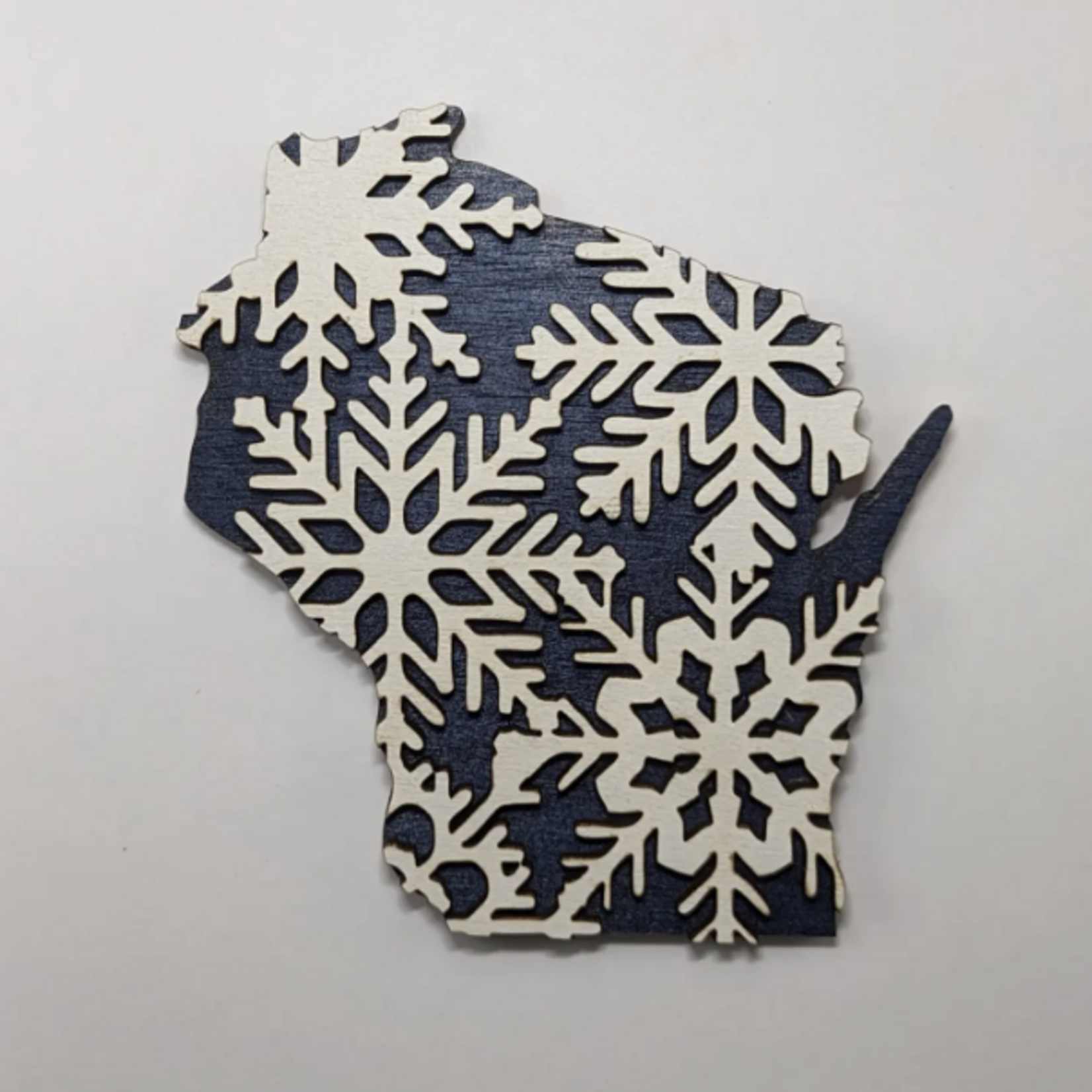 Indigo Fair Wisconsin Wood Magnet