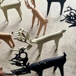 Leather Reindeer Ornament