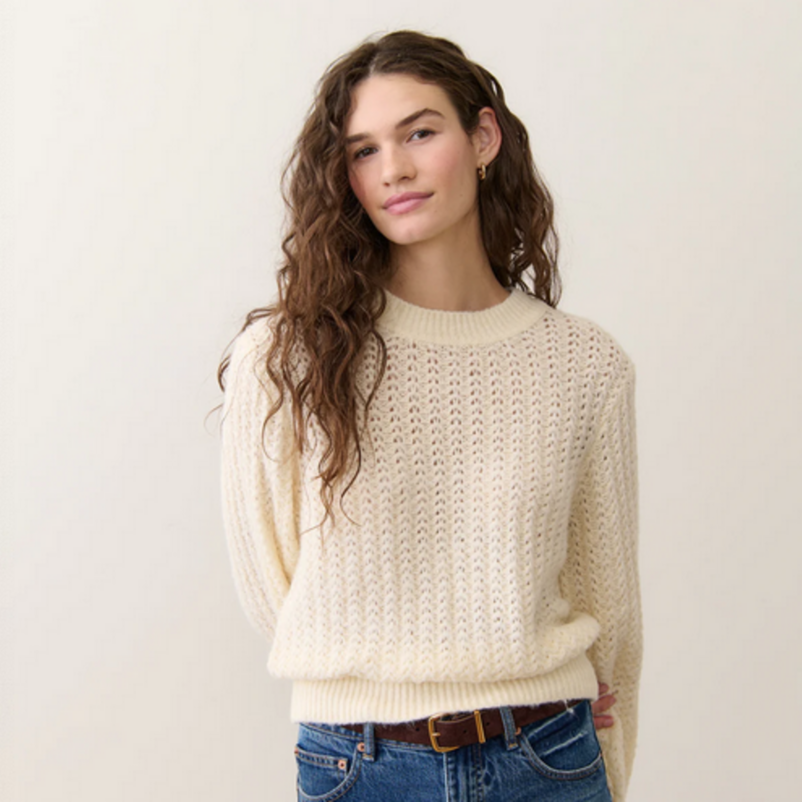 Marine Layer Marine Layer Alma Crewneck Sweater (W)