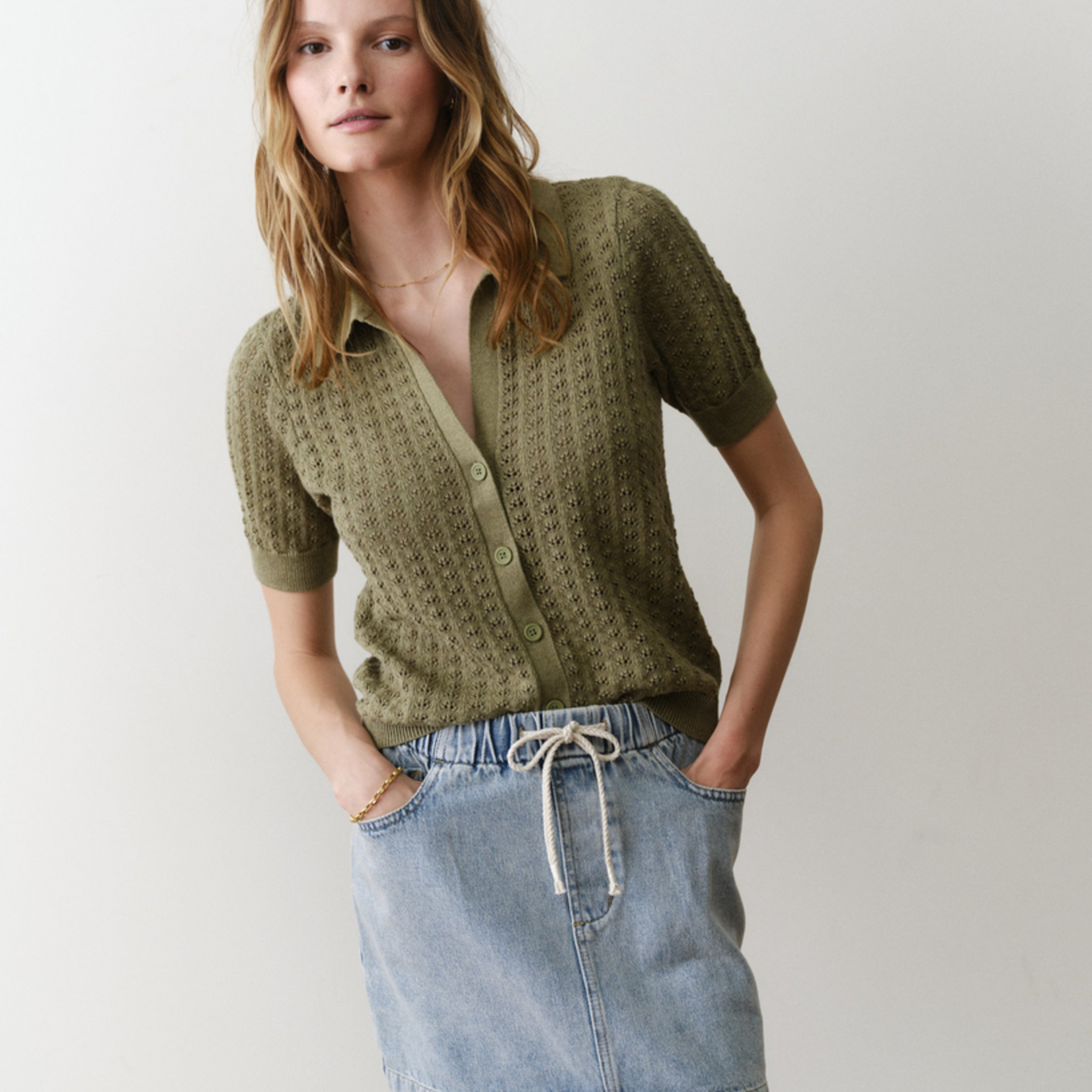 Marine Layer Marine Layer Piper Resort Knit Shirt (W)