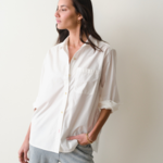 Marine Layer Marine Layer Jane Relaxed Shirt in Cali Poplin (W)