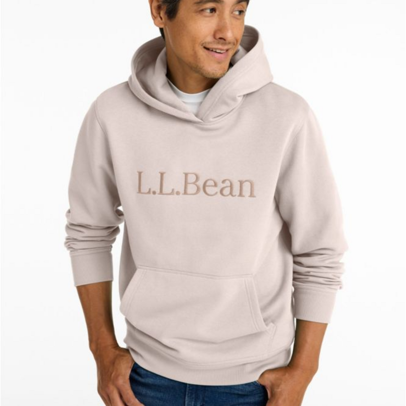 L.L Bean L.L.Bean Essential Logo Hoodie Sweatshirt (M)