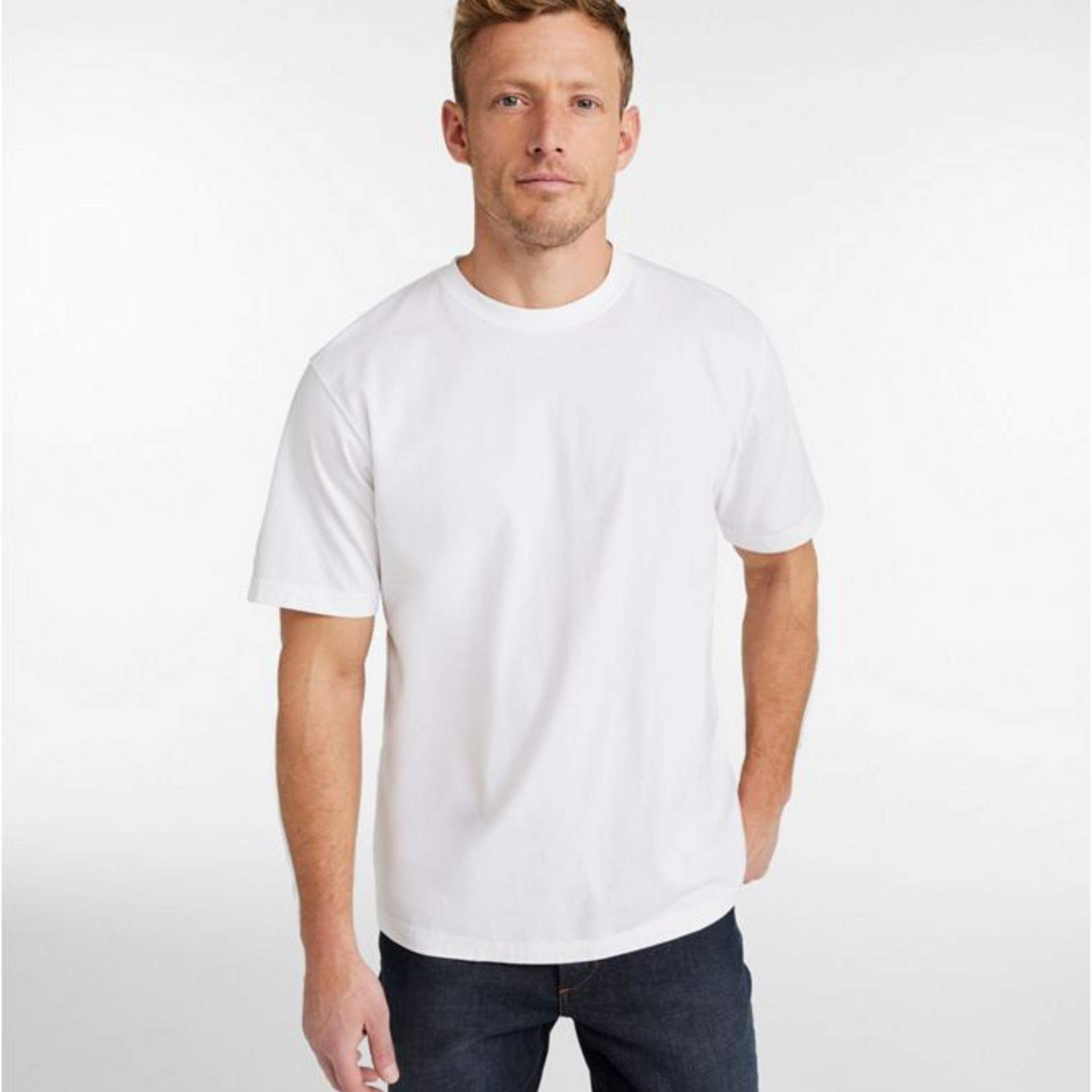 L.L Bean L.L.Bean Carefree Unshrinkable T Shirt SS (M)