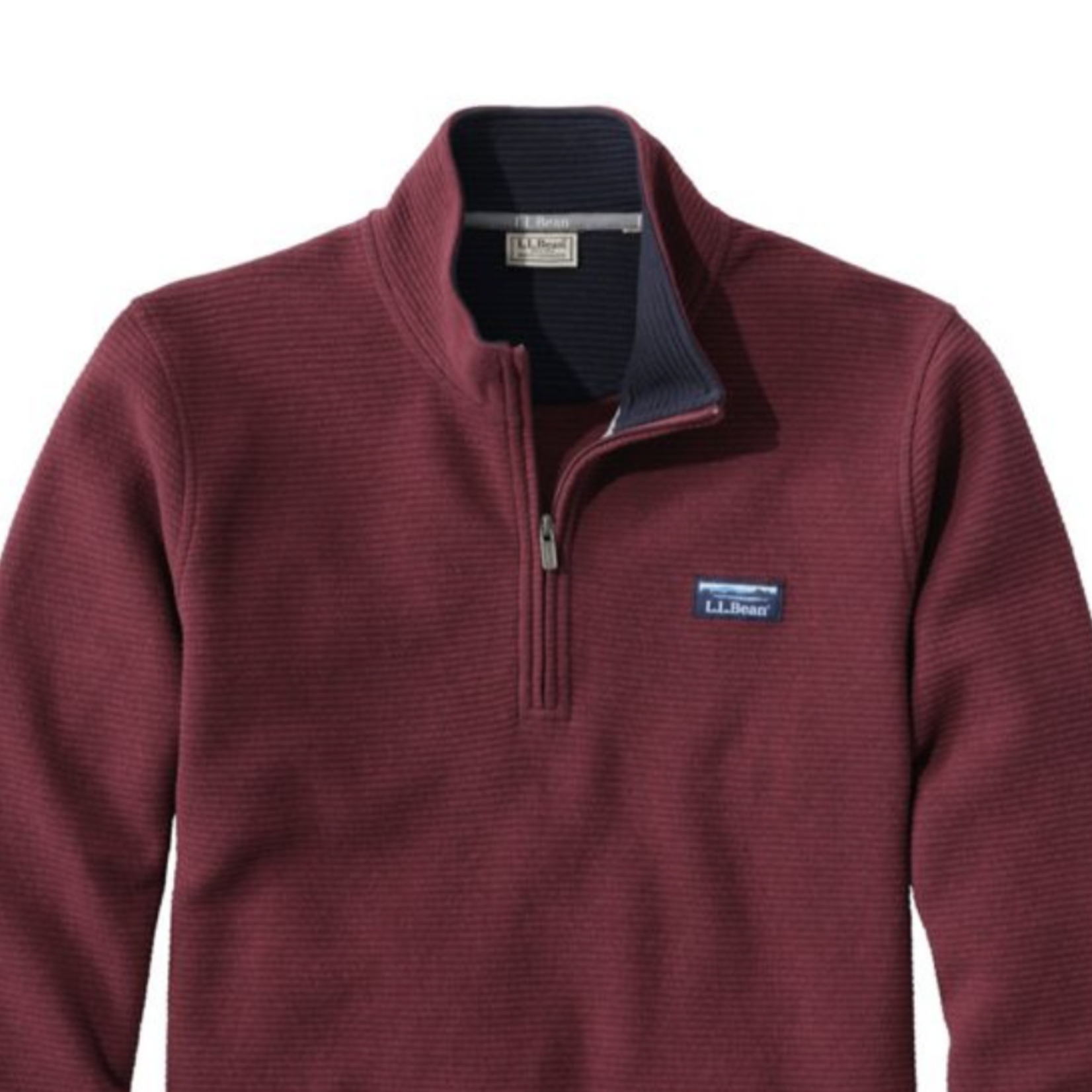 L.L Bean L.L. Bean Lakewashed Double Knit 1/4 Zip LS (M)