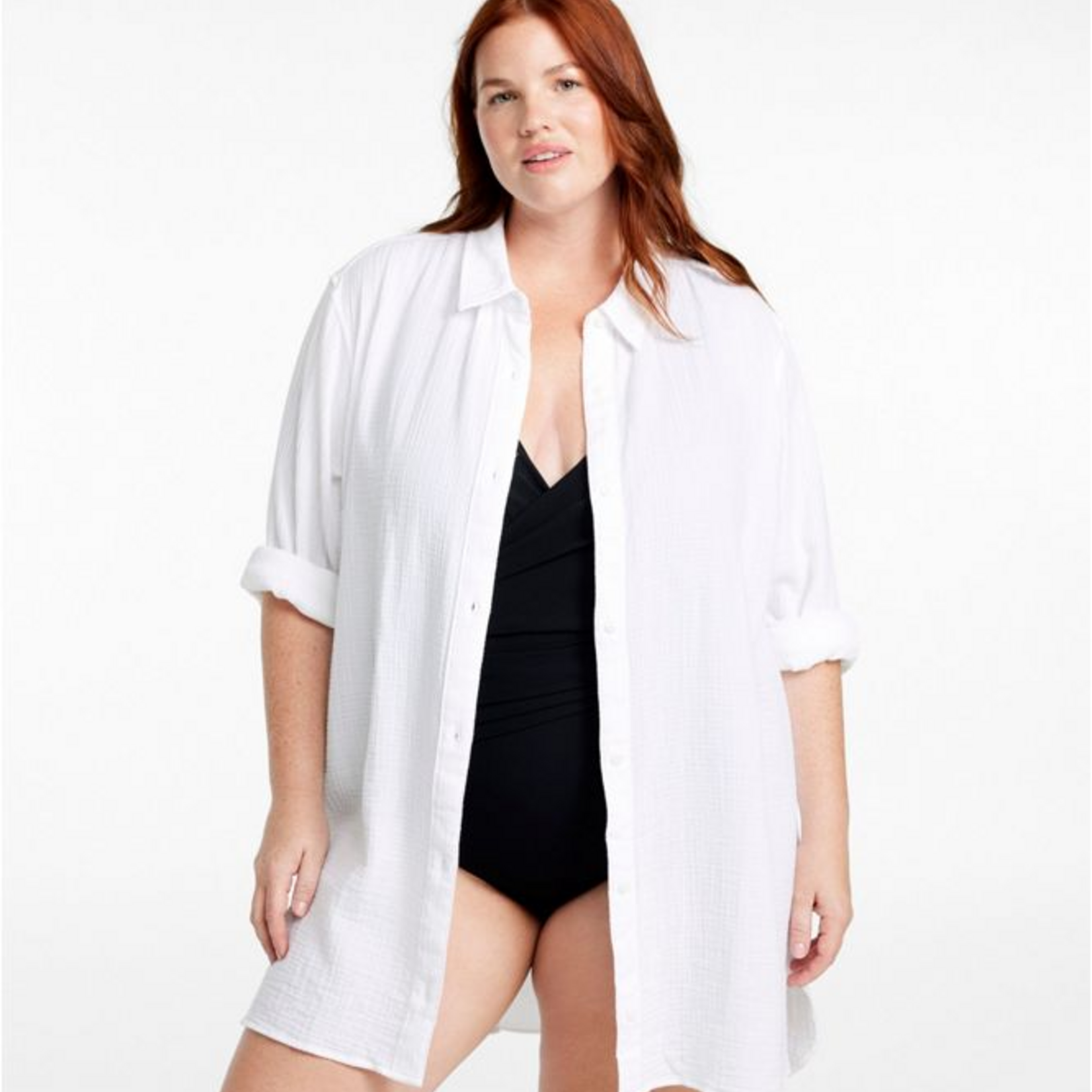 L.L Bean L.L. Bean Cloud Gauze Cover-Up Shirt (W)