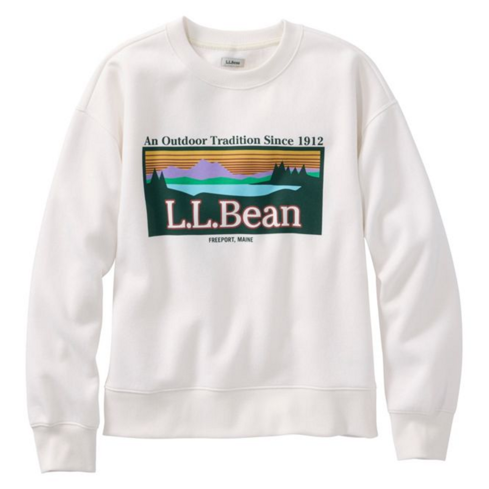 L.L Bean L.L. Bean Essentials Logo Crewneck Sweatshirt (W)