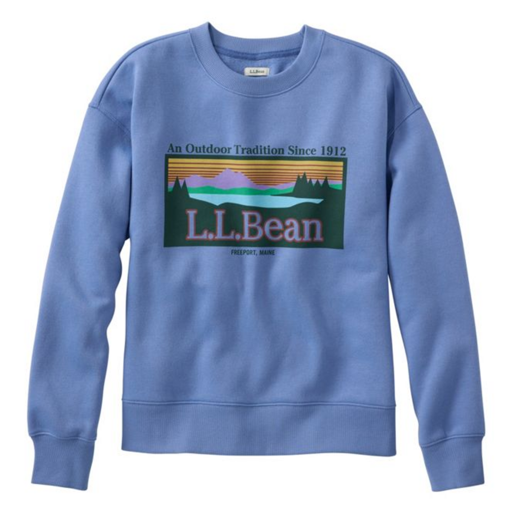 L.L Bean L.L. Bean Essentials Logo Crewneck Sweatshirt (W)