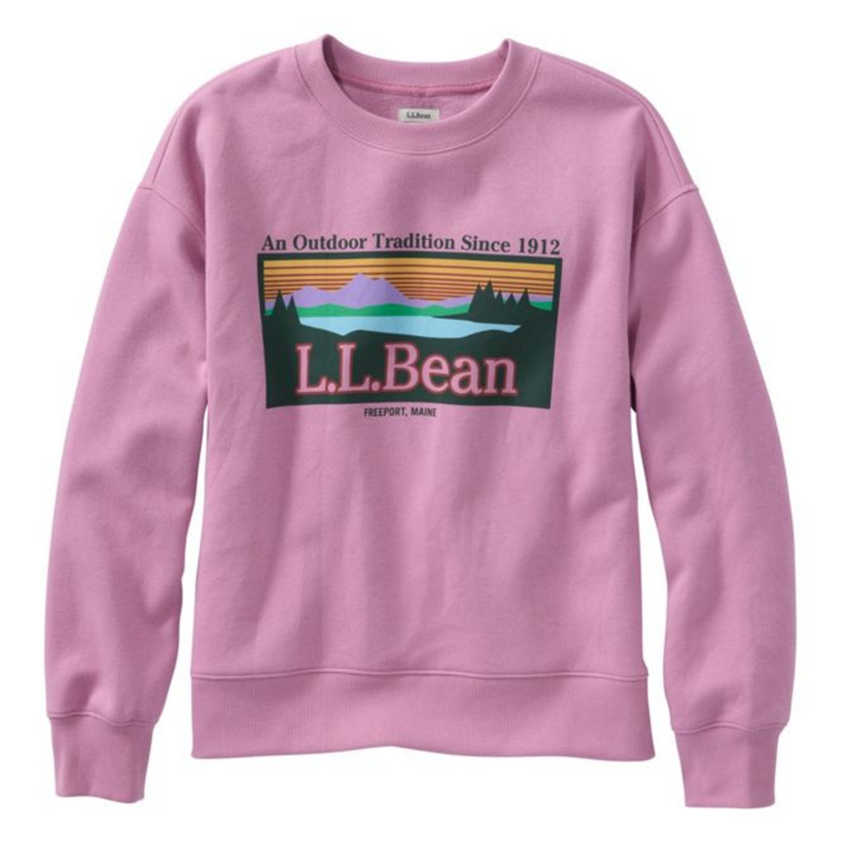 L.L Bean L.L. Bean Essentials Logo Crewneck Sweatshirt (W)