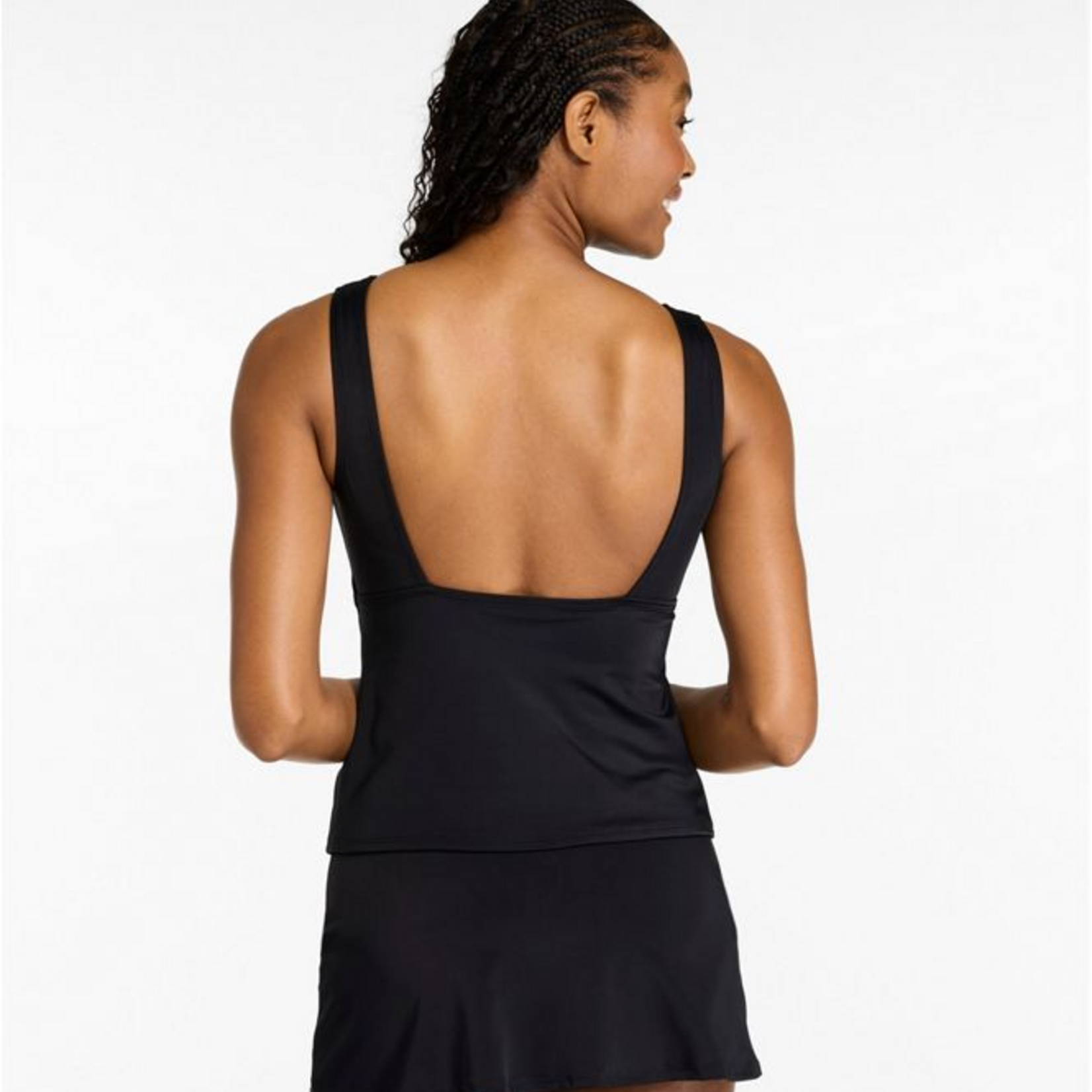 L.L Bean L.L.Bean Beansport Highneck Tankini Top (W)