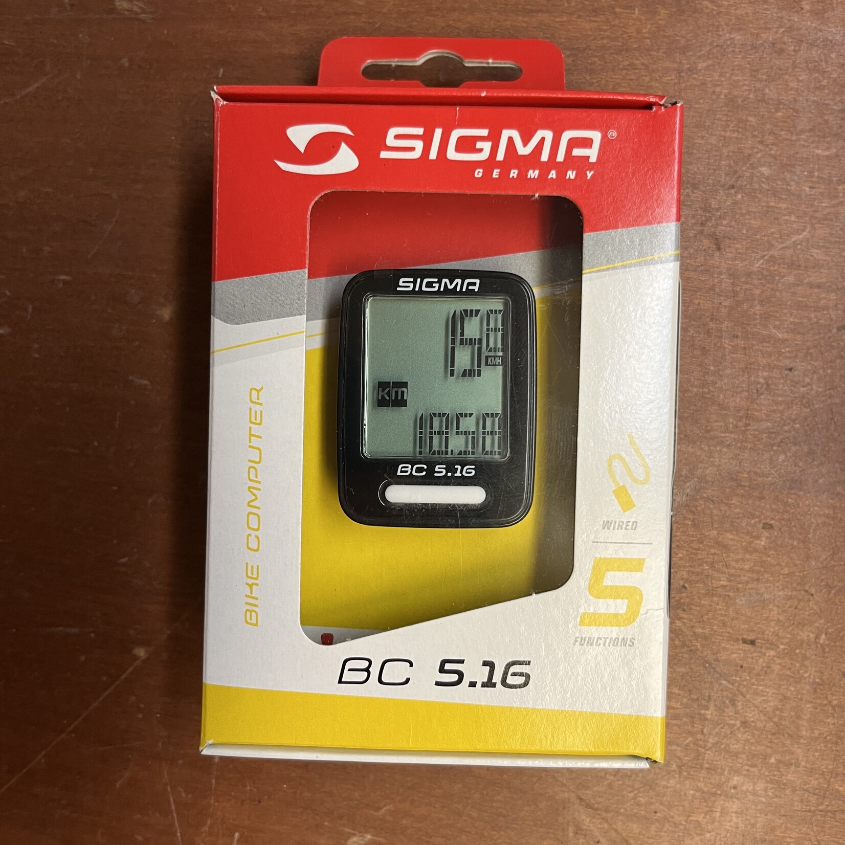 Olympic Supply Sigma BC-5.16, 5-Function Wired Bike Computer