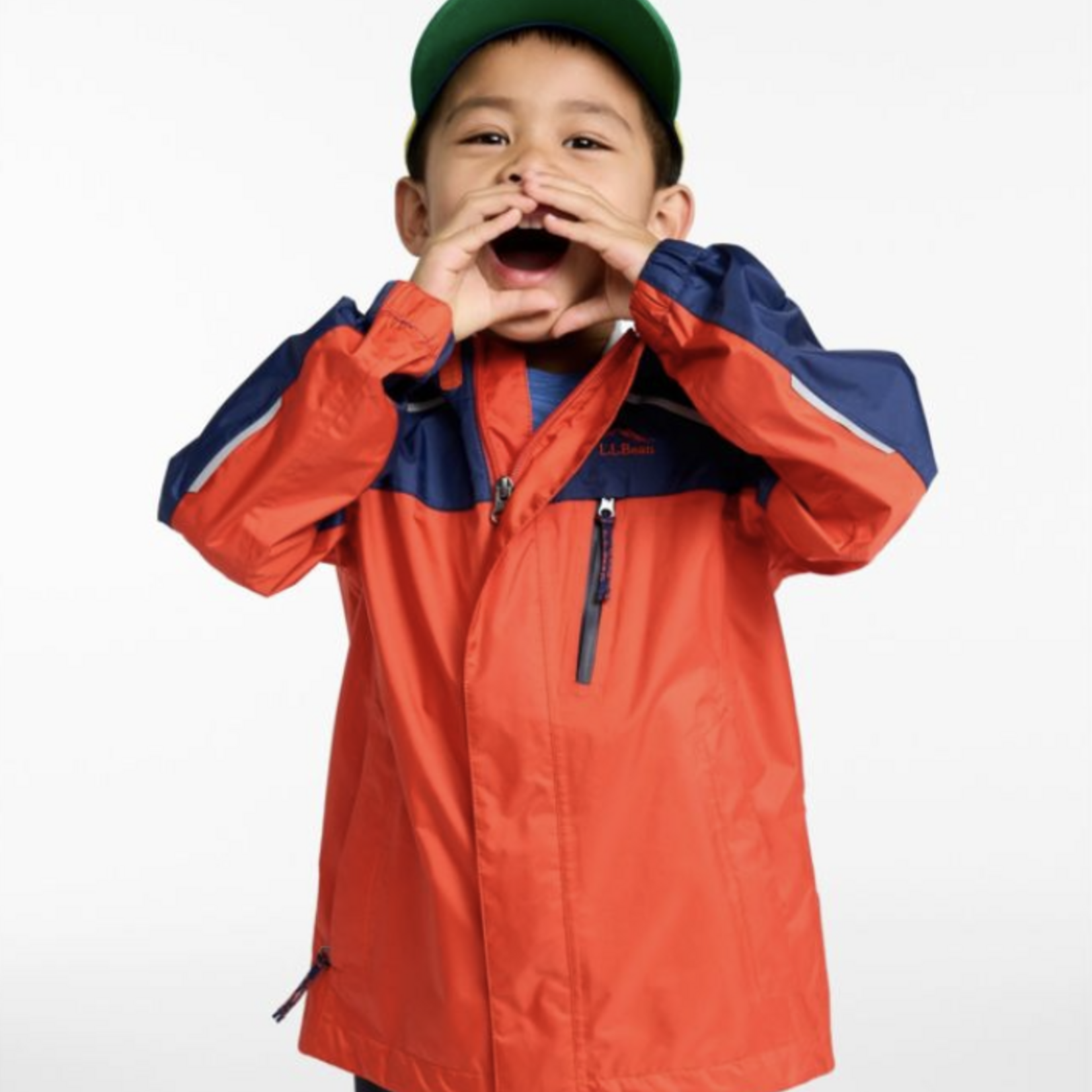 L.L Bean L.L.Bean Trail Model Rain Jacket Color Block (Y)