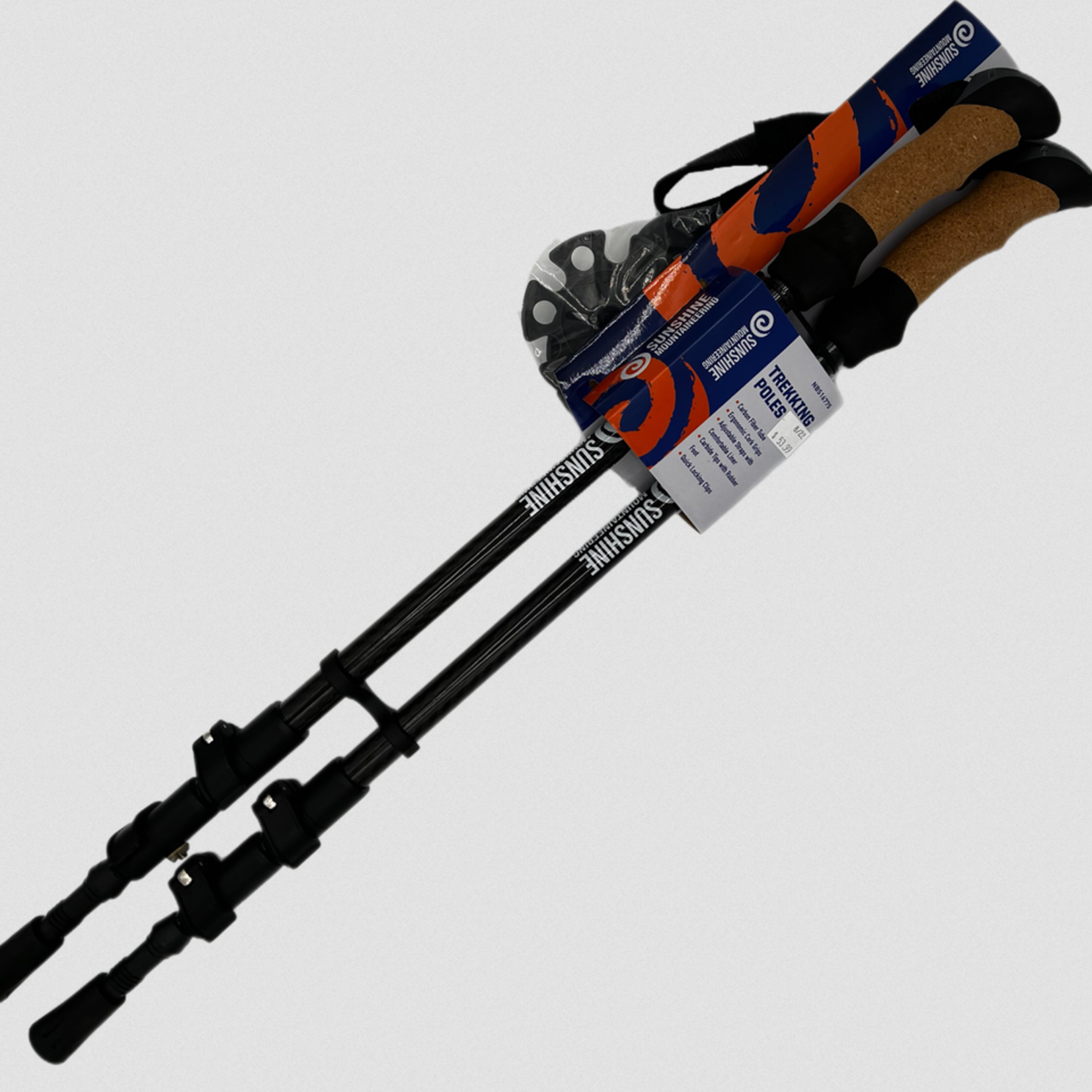 Sunshine Mountain Adjustable Alum. Quick-Lock Trekking Pole-Pair