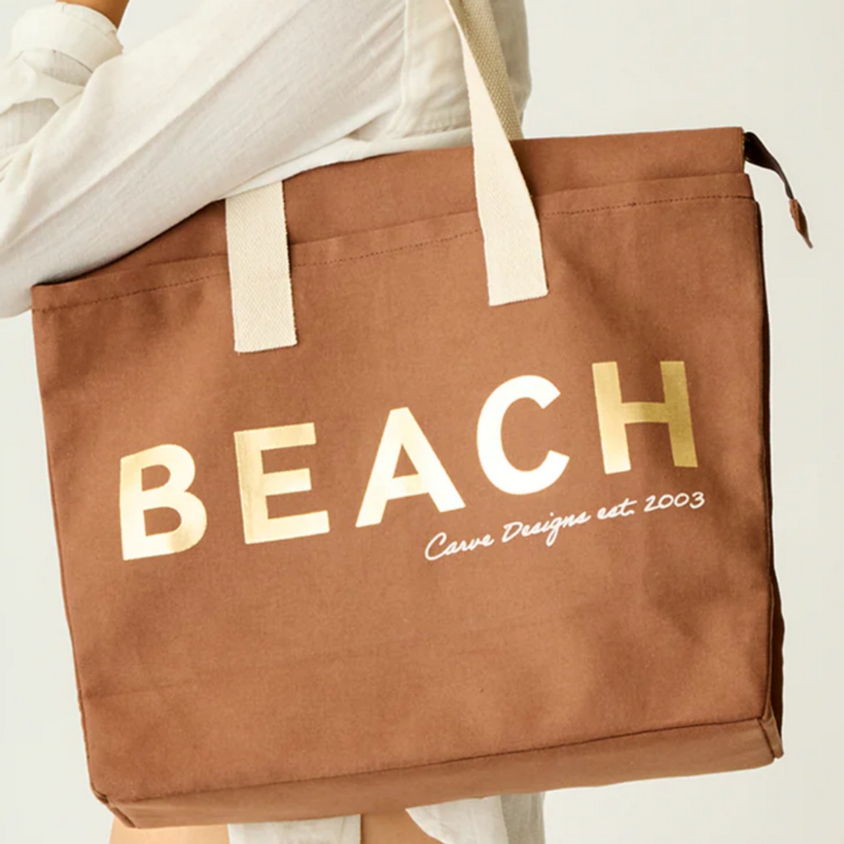 Carve Designs Carve Cotton Tote Beach