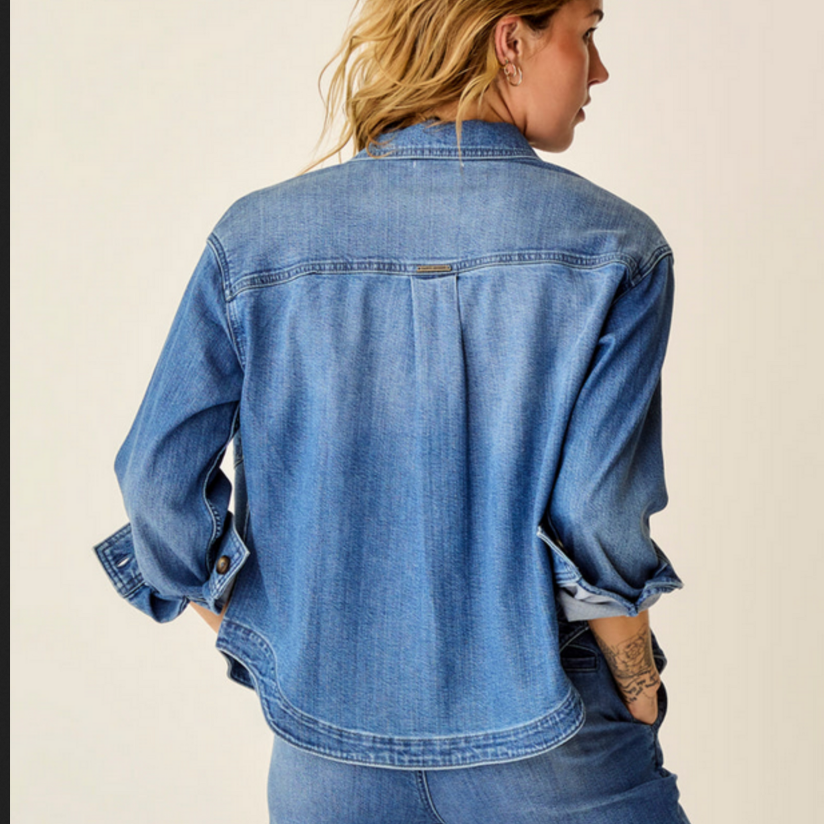 Carve Designs Carve Flora Denim Shacket (W)