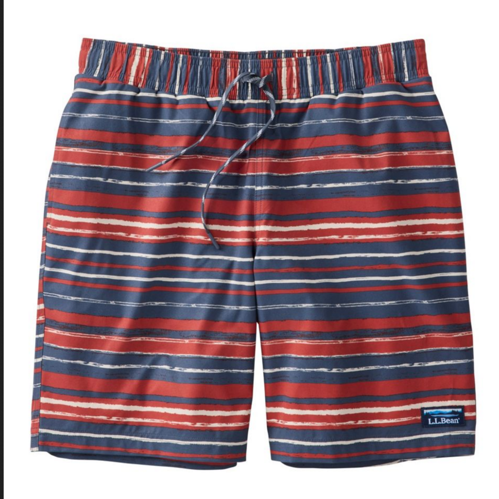 L.L Bean L.L. Bean Vacationland Stretch Swim Trunk 8" Printed (M)
