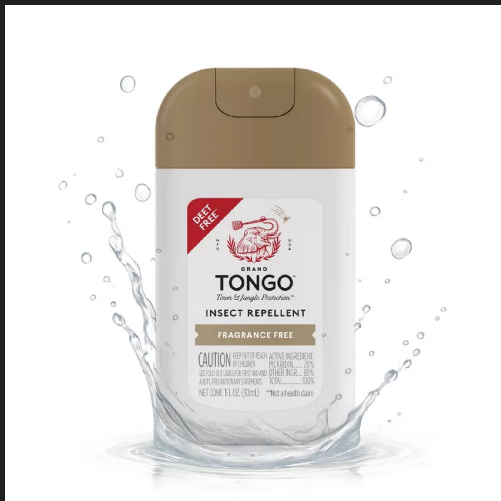 Tongo Fragrance Free Insect Repellent Pocket