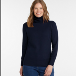 L.L Bean L.L. Bean Cotton/Cashmere Sweater T-Neck (W)