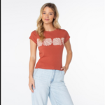 Roxy Roxy Shell Band 90s Baby Tee (W)