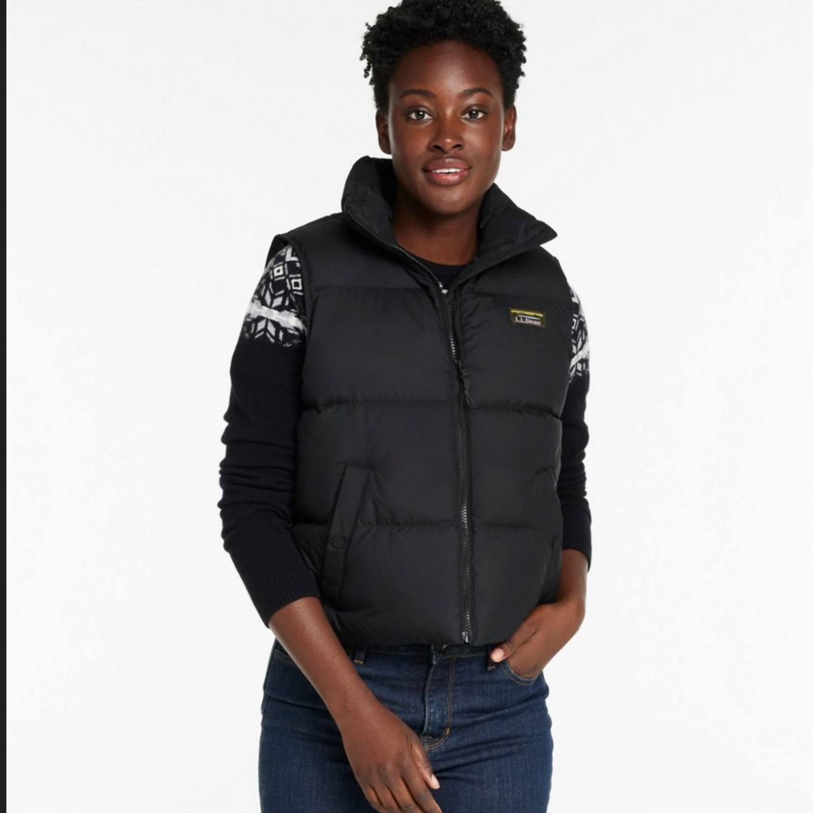 L.L Bean L.L. Bean Mountain Classic Down Cropped Vest (W)