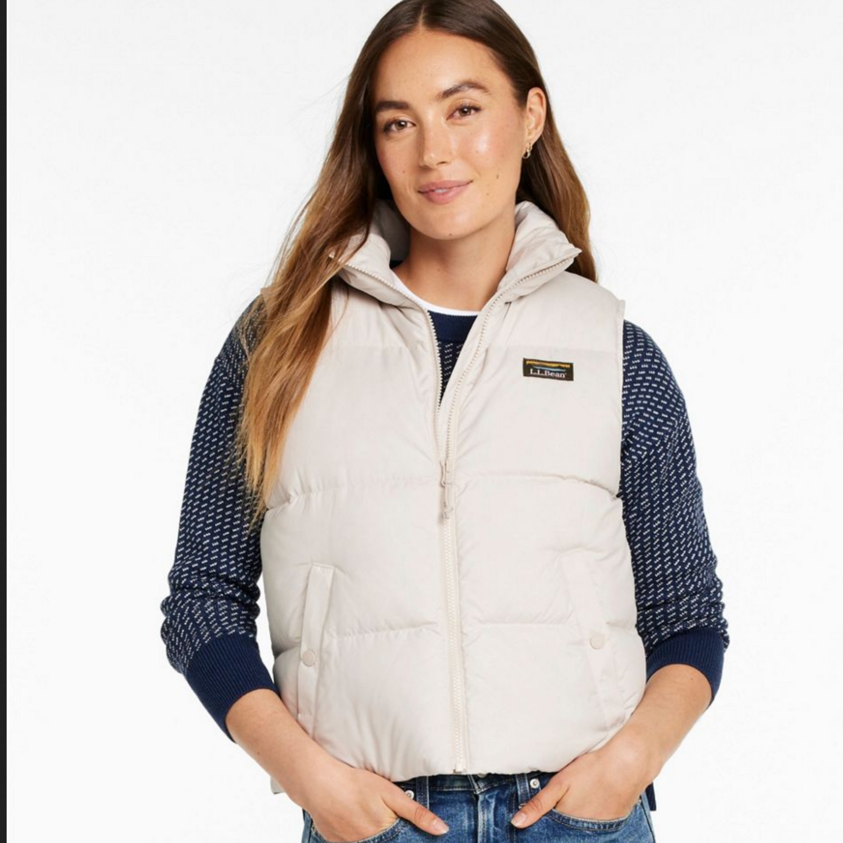 L.L Bean L.L. Bean Mountain Classic Down Cropped Vest (W)