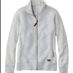 L.L Bean L.L. Bean Quilted Full Zip Sweatshirt (W)