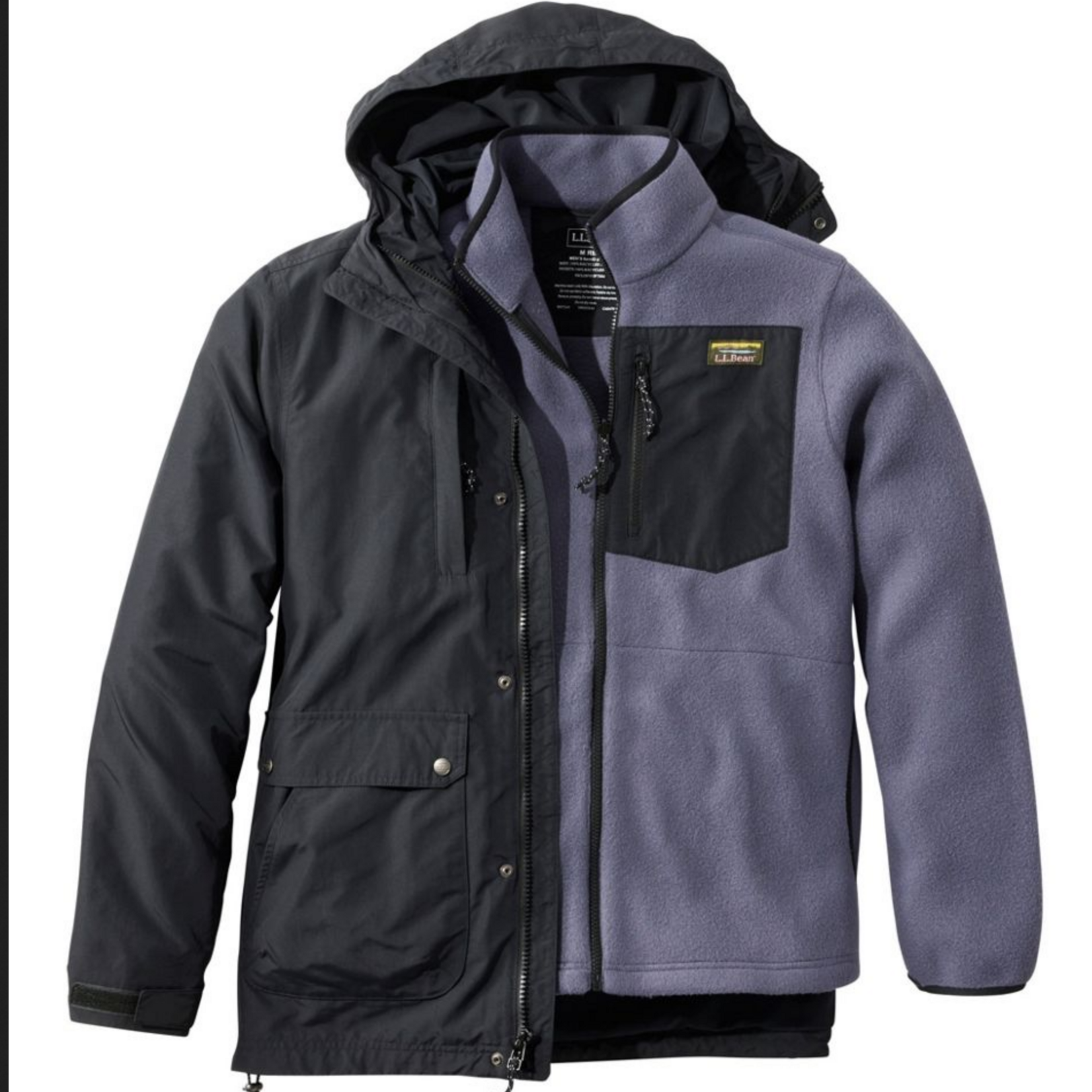 L.L Bean L.L. Bean Mountain Classic 3in1 Fleece Jacket (M)