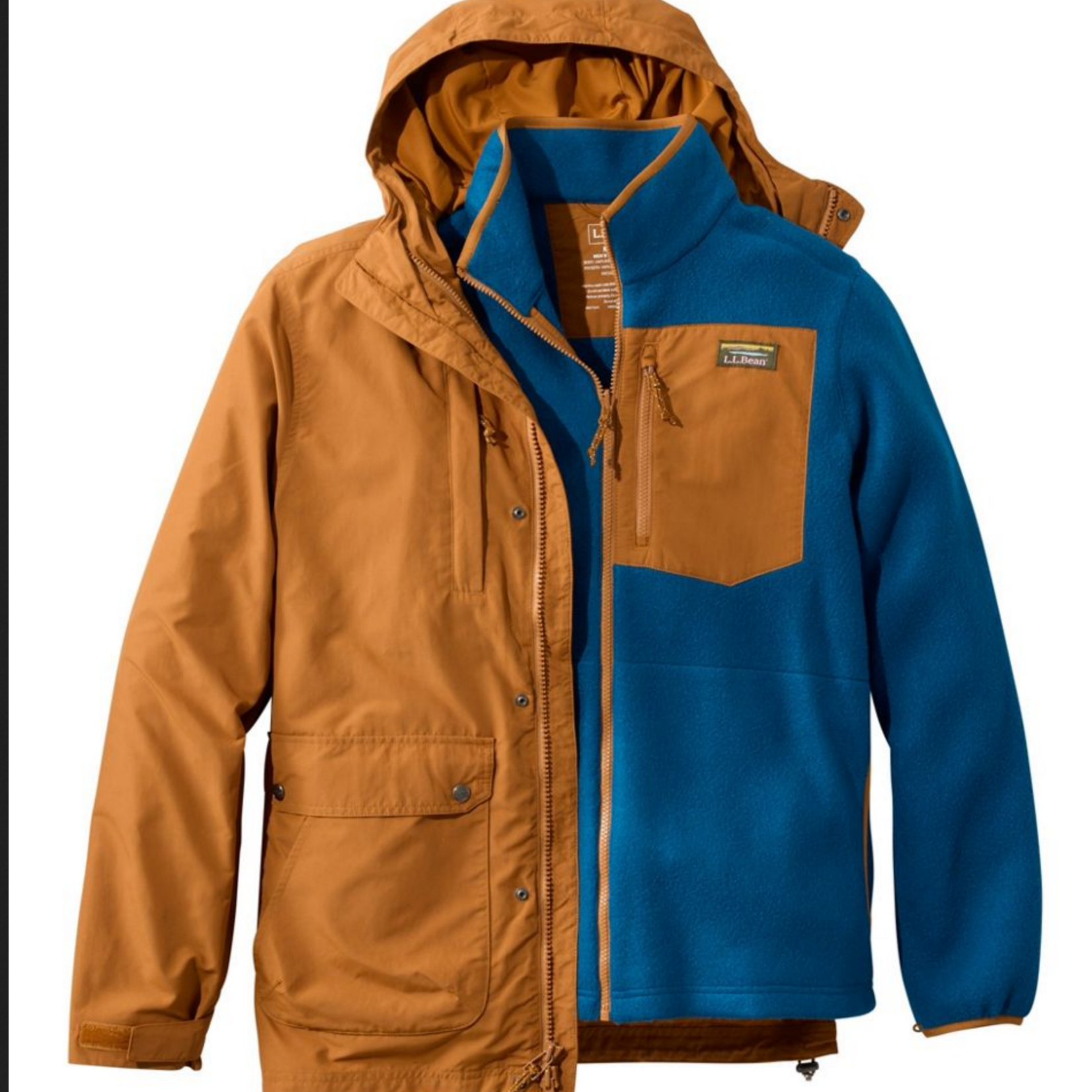 L.L Bean L.L. Bean Mountain Classic 3in1 Fleece Jacket (M)