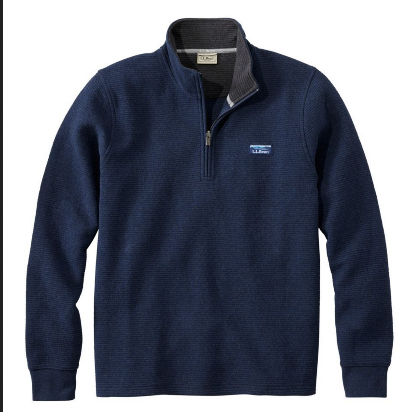 L.L Bean L.L. Bean Lakewashed Double Knit 1/4 Zip LS (M)