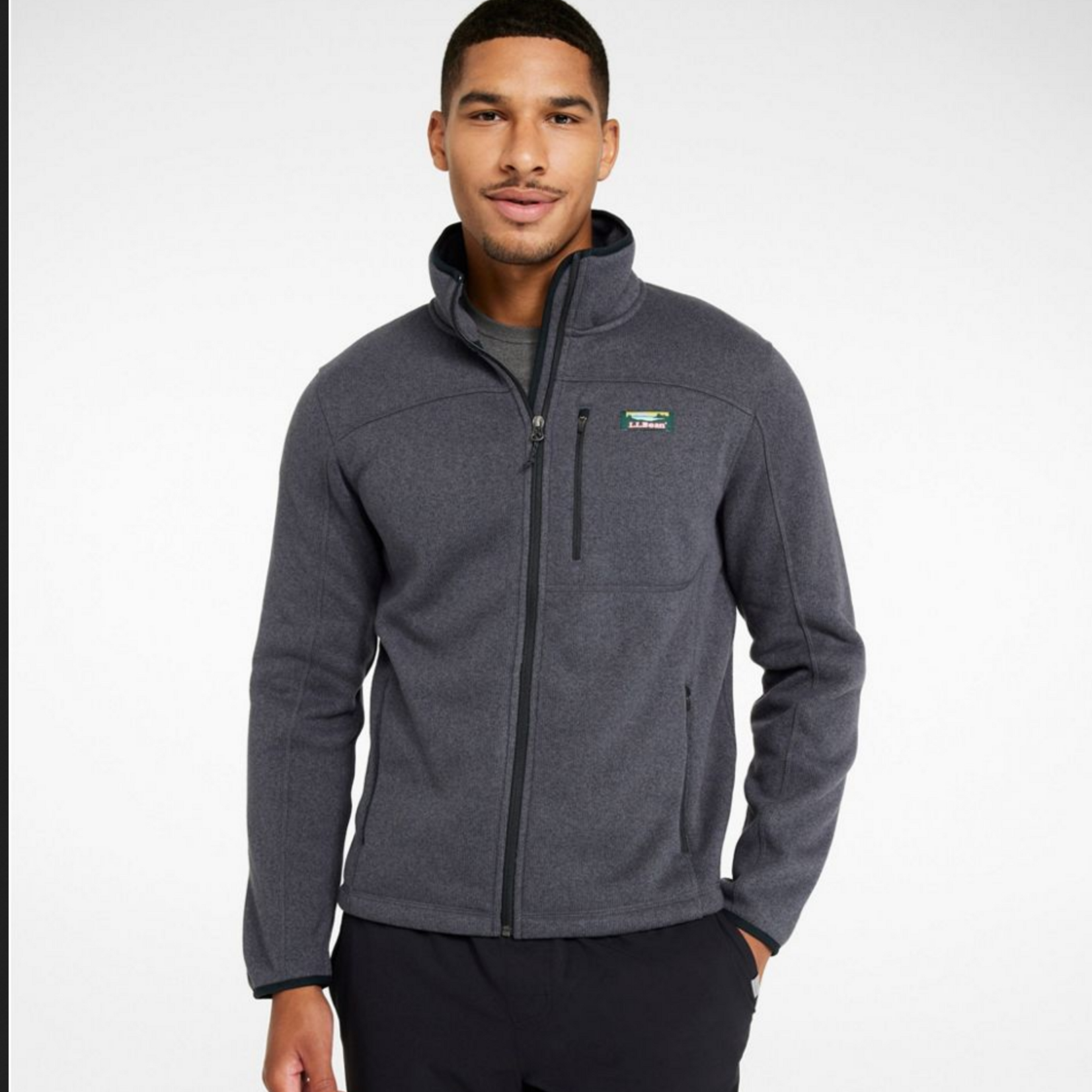 L.L Bean L.L. Bean Sweater Fleece Full Zip Jacket (M)