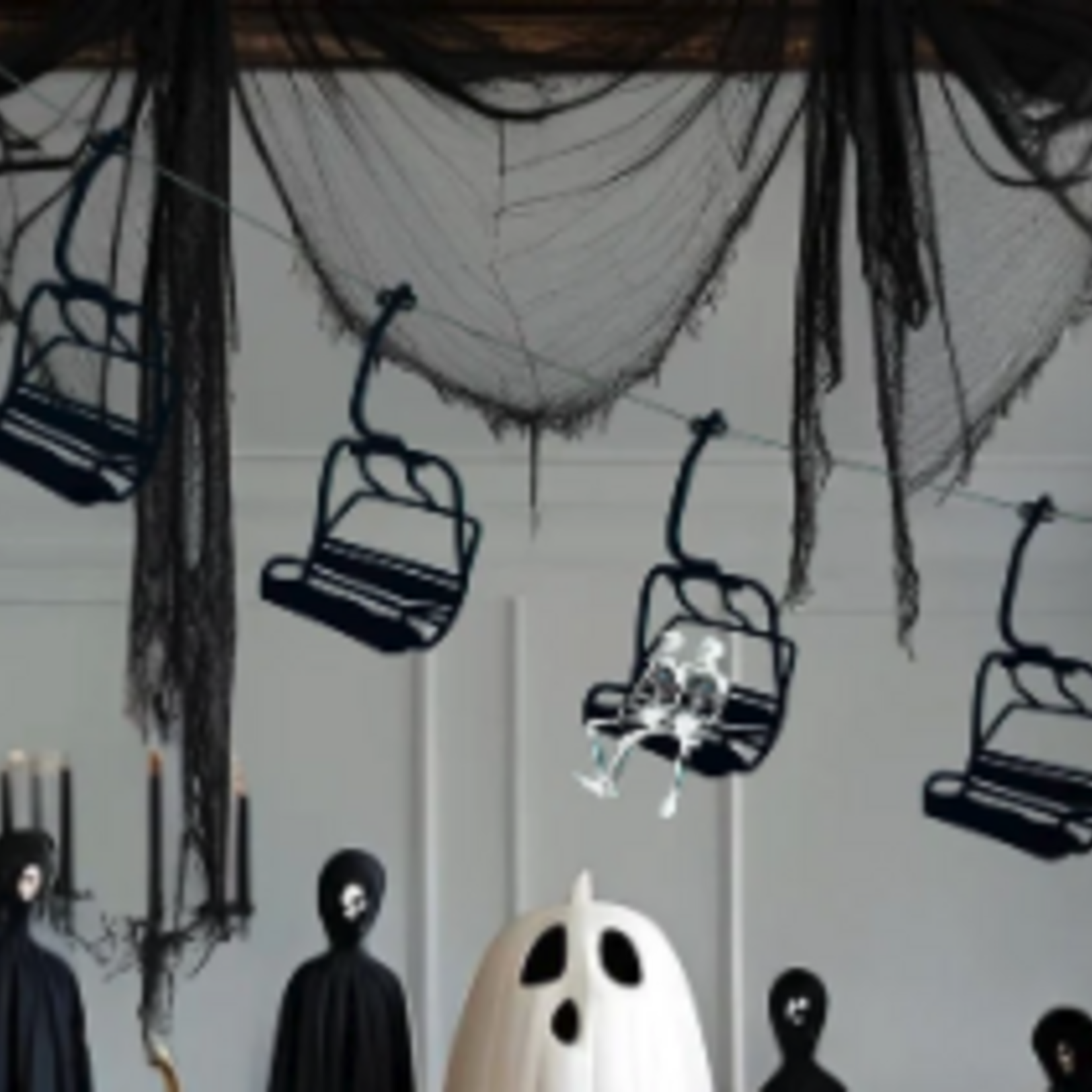 Indigo Fair Halloween Chairlift Garland Black